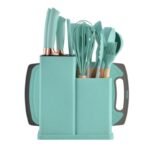 Kit Utensílios para Cozinha em Silicone com 19 Peças Completo