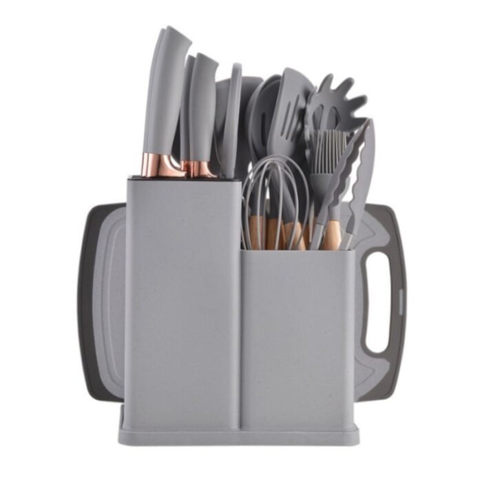 Kit Utensílios para Cozinha em Silicone com 19 Peças Completo