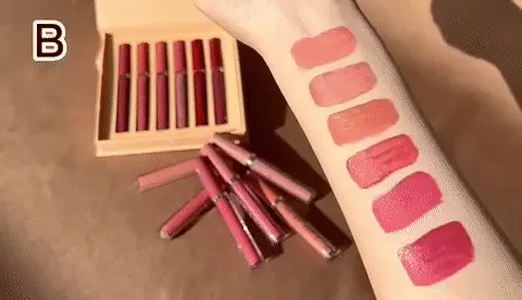 Kit de Batom Líquido Matte com 6 Cores Sortidas