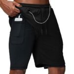 Bermuda Masculina 2 em 1 com Compressão e Bolsos