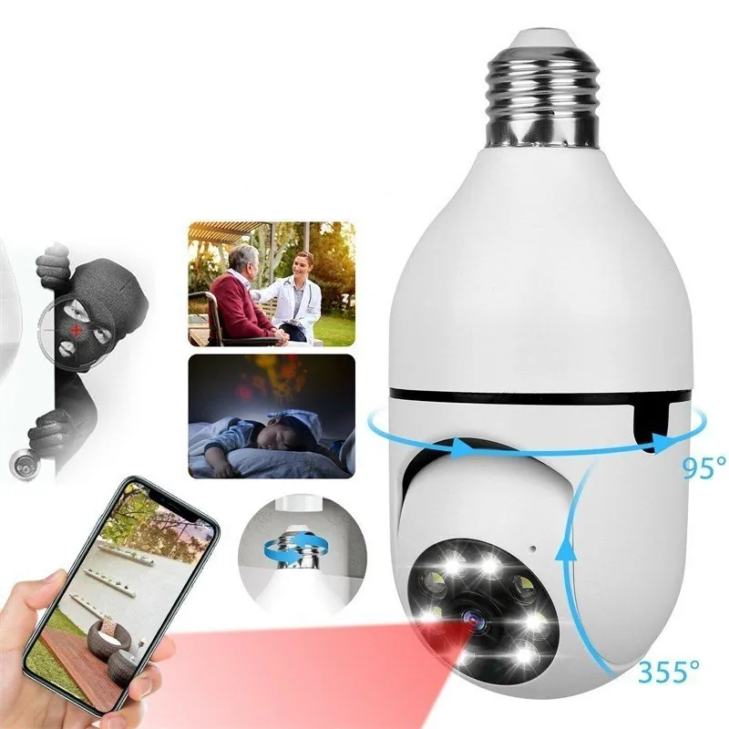 Câmera Wi-Fi Full HD 360 com Visão Noturna e Áudio
