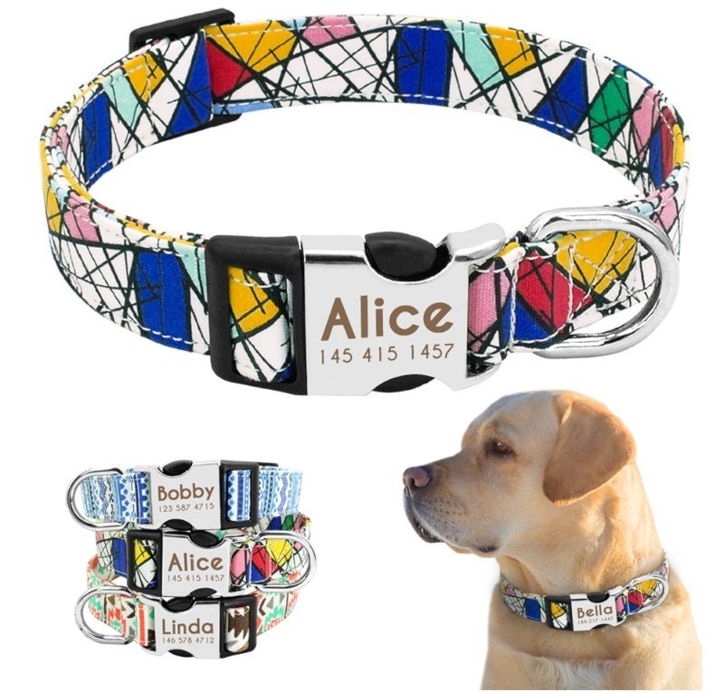 Coleira Personalizada com Nome e Telefone para Pet