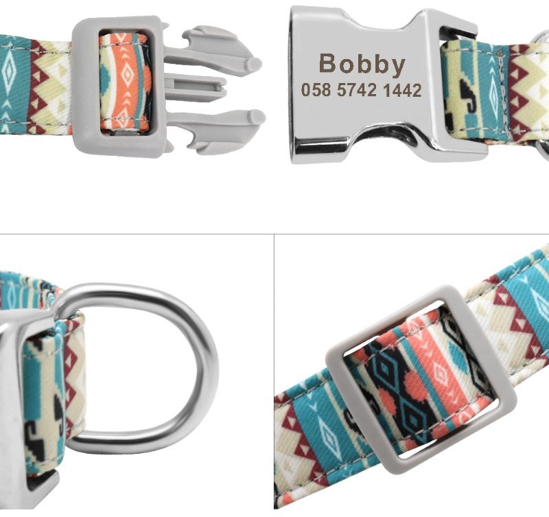 Coleira Personalizada com Nome e Telefone para Pet