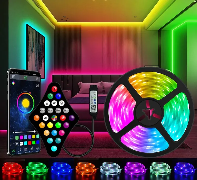 Fita LED RGB Wi-Fi com Controle Alexa e Timer