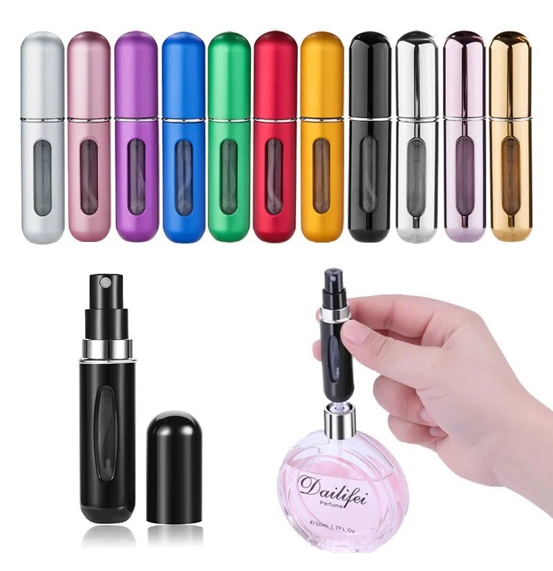 Frasco de Perfume Portátil Recarregável 5ml