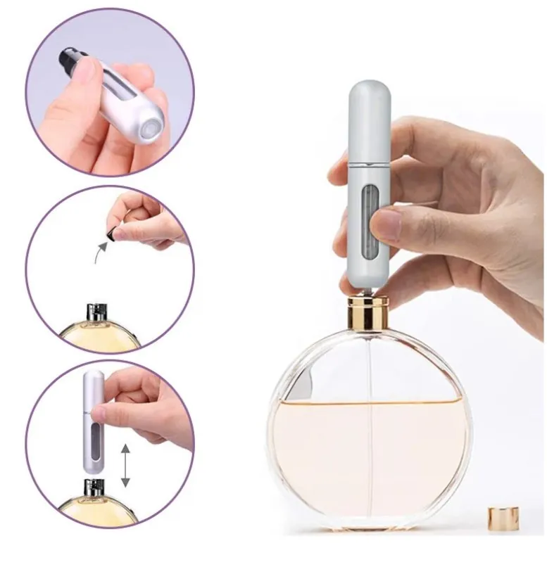 Frasco de Perfume Portátil Recarregável 5ml