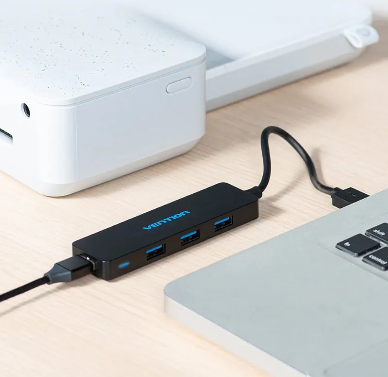 Hub USB 3.0 com 4 Portas para Notebook e PC