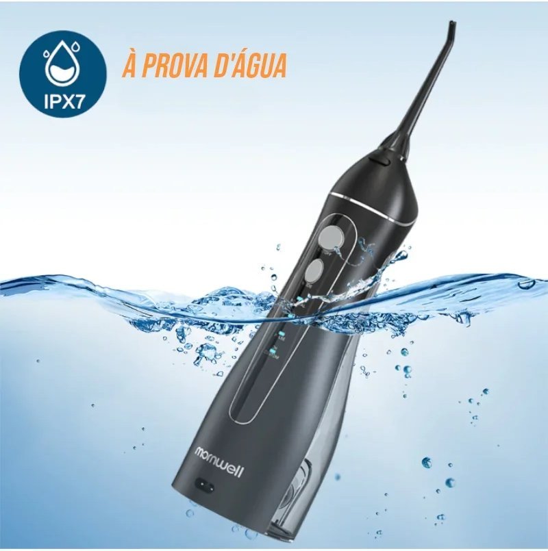 Irrigador Oral Portátil 200ml com 5 Bicos USB
