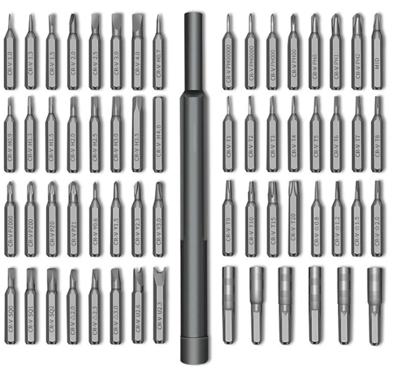 Kit Chaves de Fenda Magnéticas 63 Peças Precisão