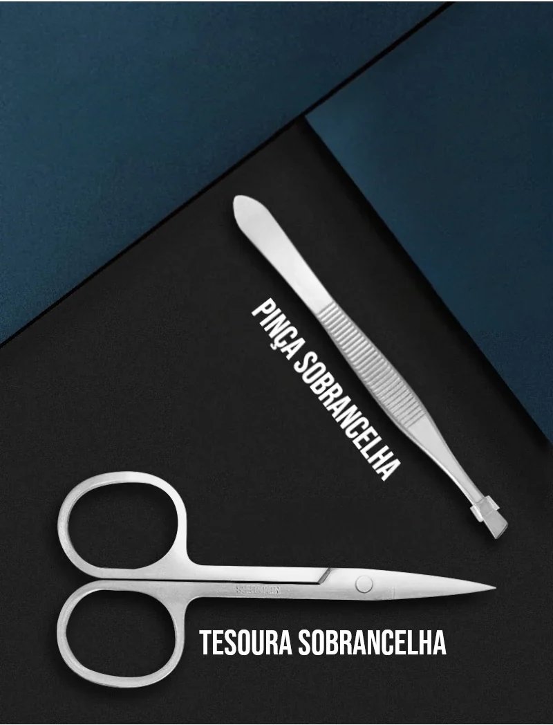 Kit Manicure e Pedicure Profissional 19 Peças Inox