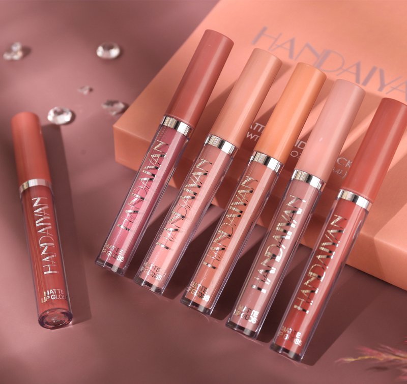 Kit de Batom Líquido Matte com 6 Cores Sortidas
