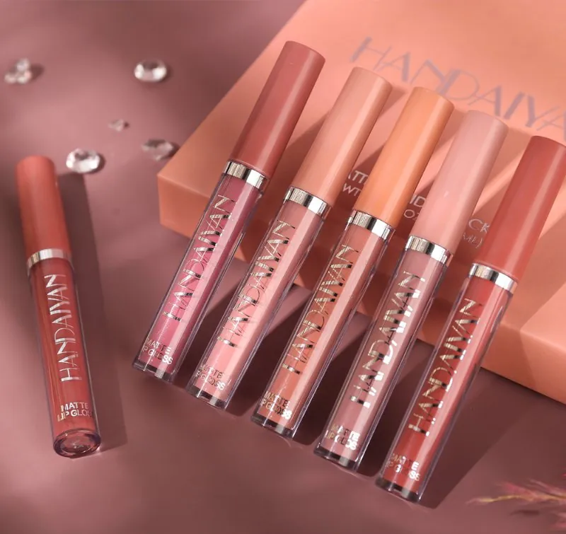 Kit de Batom Líquido Matte com 6 Cores Sortidas