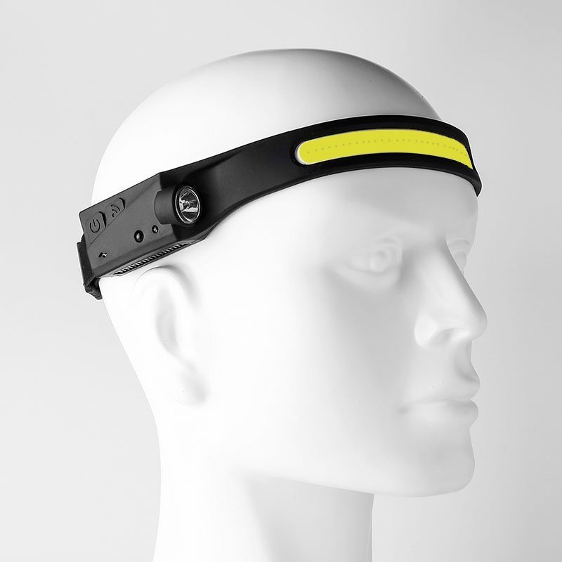 Lanterna de Cabeça LED Recarregável com Sensor