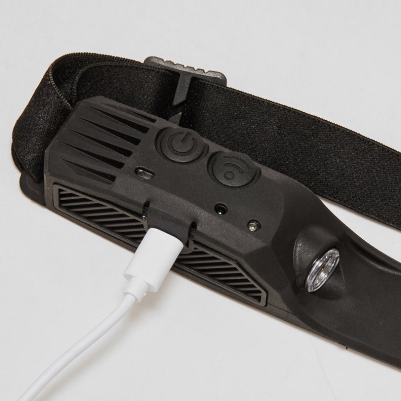Lanterna de Cabeça LED Recarregável com Sensor