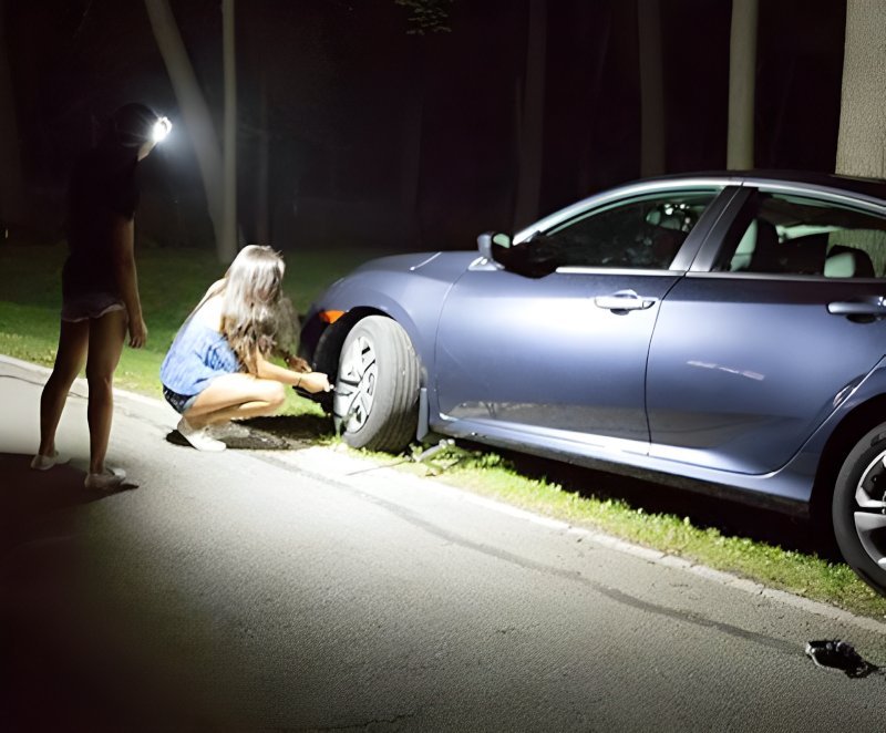 Lanterna de Cabeça LED Recarregável com Sensor