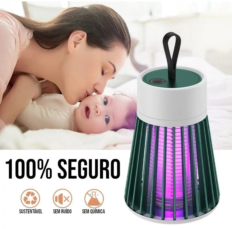 Luminária Mata Mosquito UV Portátil com USB