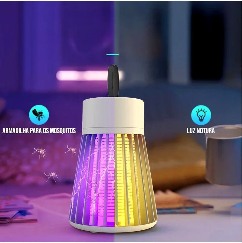 Luminária Mata Mosquito UV Portátil com USB