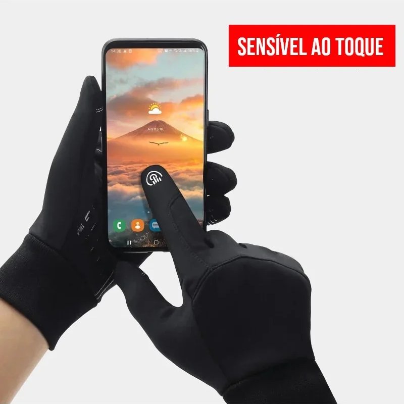 Luva Térmica Impermeável Touch para Moto e Bike