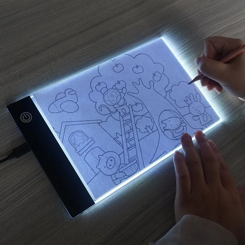 Mesa de Luz LED A4 para Desenho com 3 Níveis