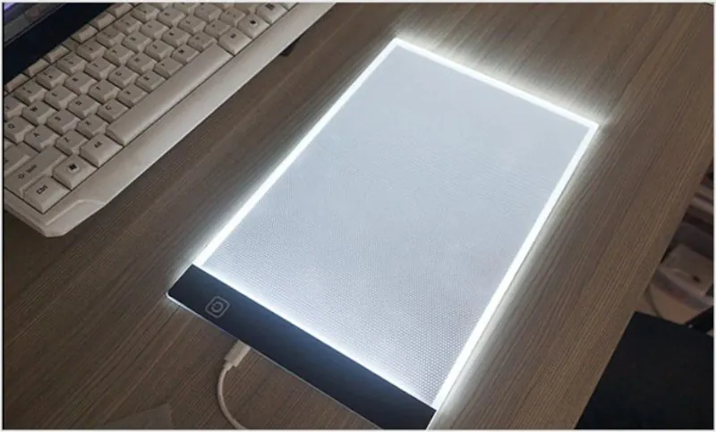 Mesa de Luz LED A4 para Desenho com 3 Níveis