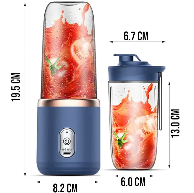 Mini Liquidificador Portátil Recarregável USB