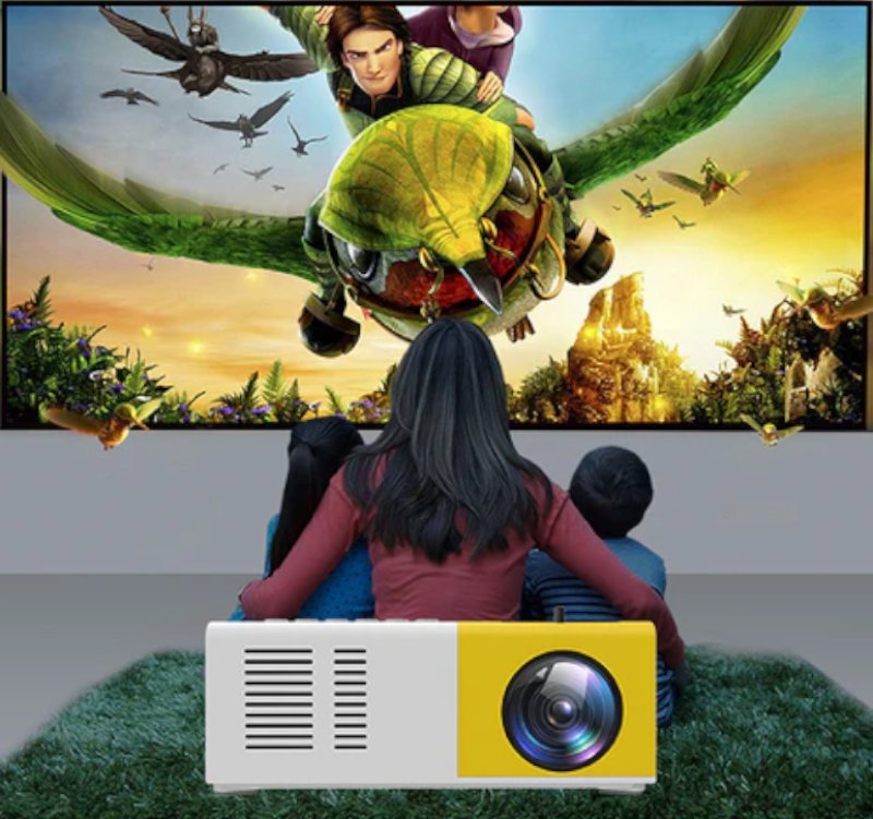 Mini Projetor Portátil Full HD 1080p para Filmes