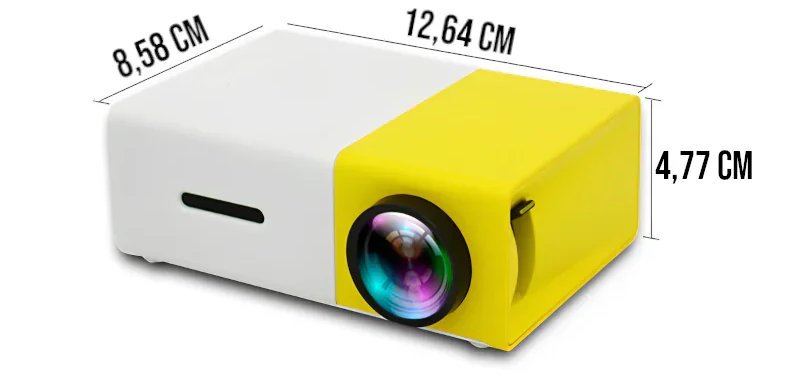 Mini Projetor Portátil Full HD 1080p para Filmes