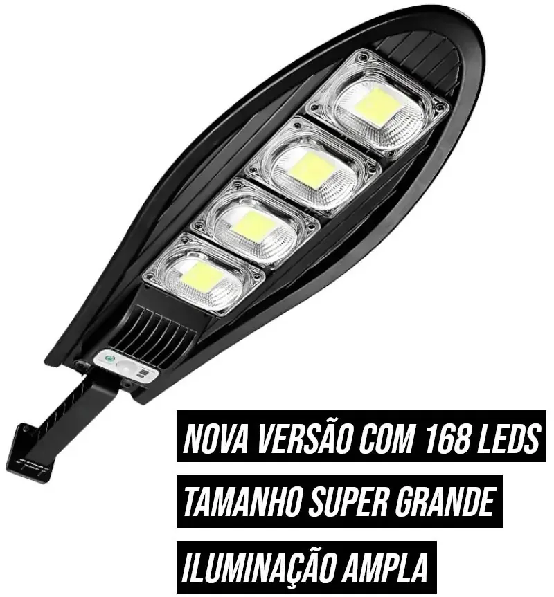 Refletor Solar de LED 500W com Sensor e Controle