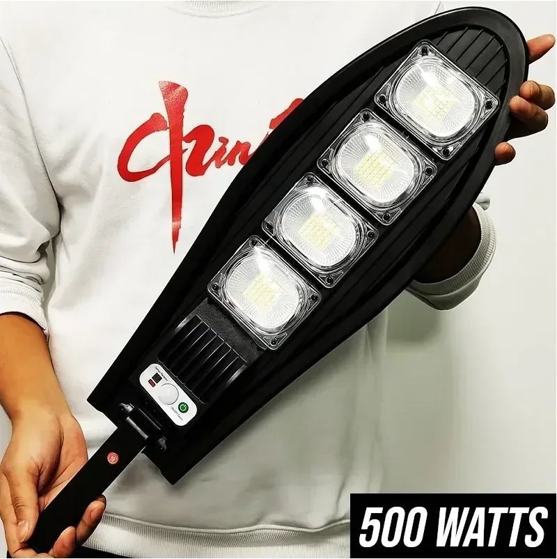 Refletor Solar de LED 500W com Sensor e Controle