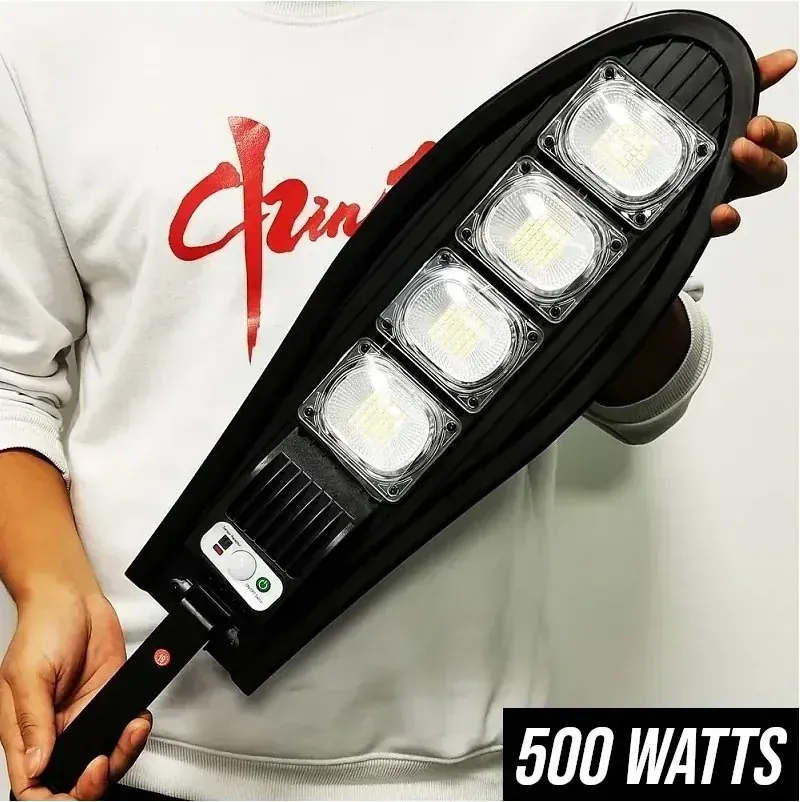 Refletor Solar de LED 500W com Sensor e Controle