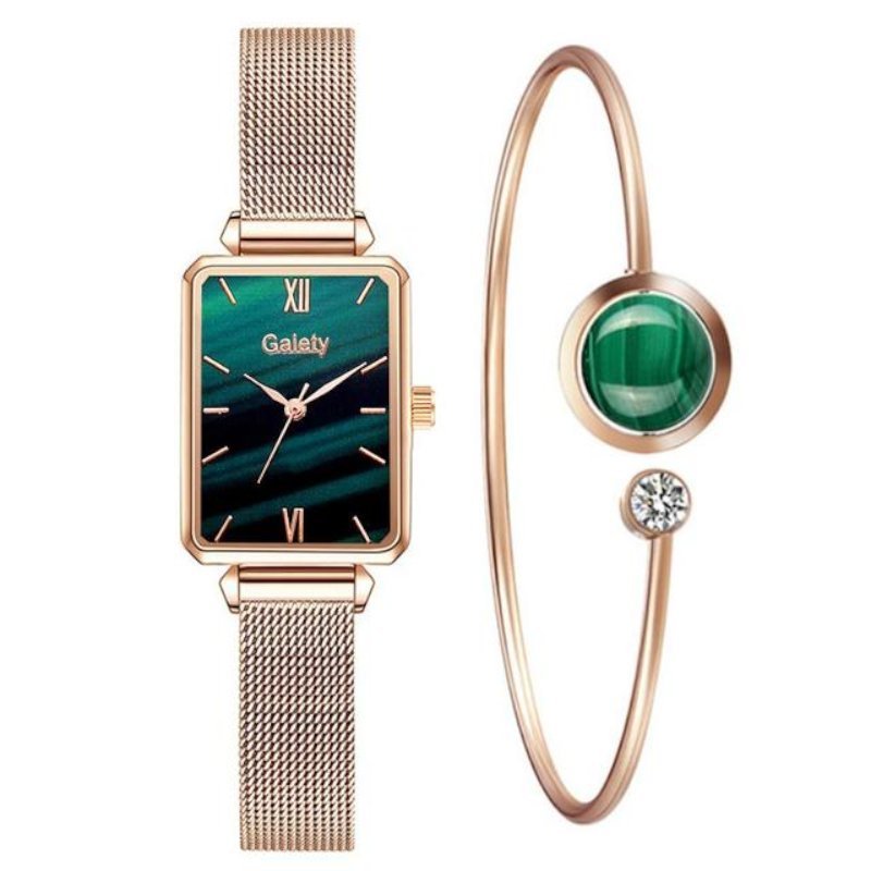 Relógio Feminino Elegante com Pulseira de Quartzo