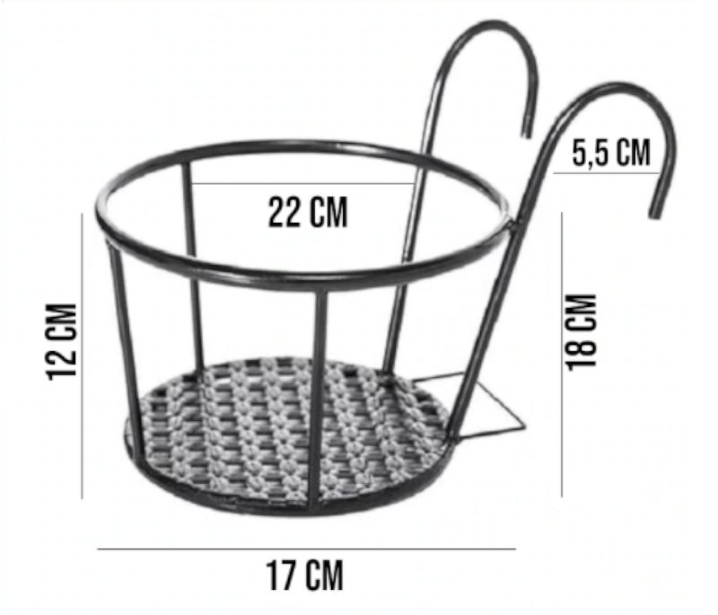 Suporte para Vasos de Plantas Sem Furar Parede