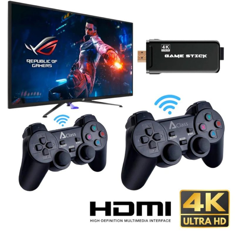 Video Game Stick Retro com 10000 Jogos e 2 Controles