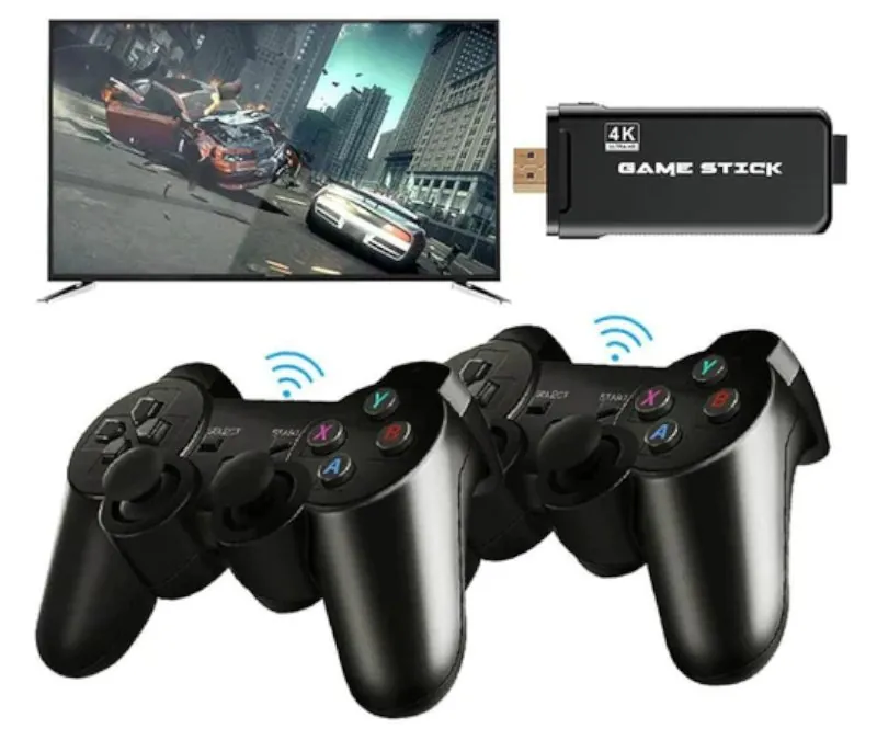 Video Game Stick Retro com 10000 Jogos e 2 Controles