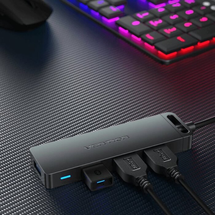 Hub USB 3.0 com 4 Portas para Notebook e PC