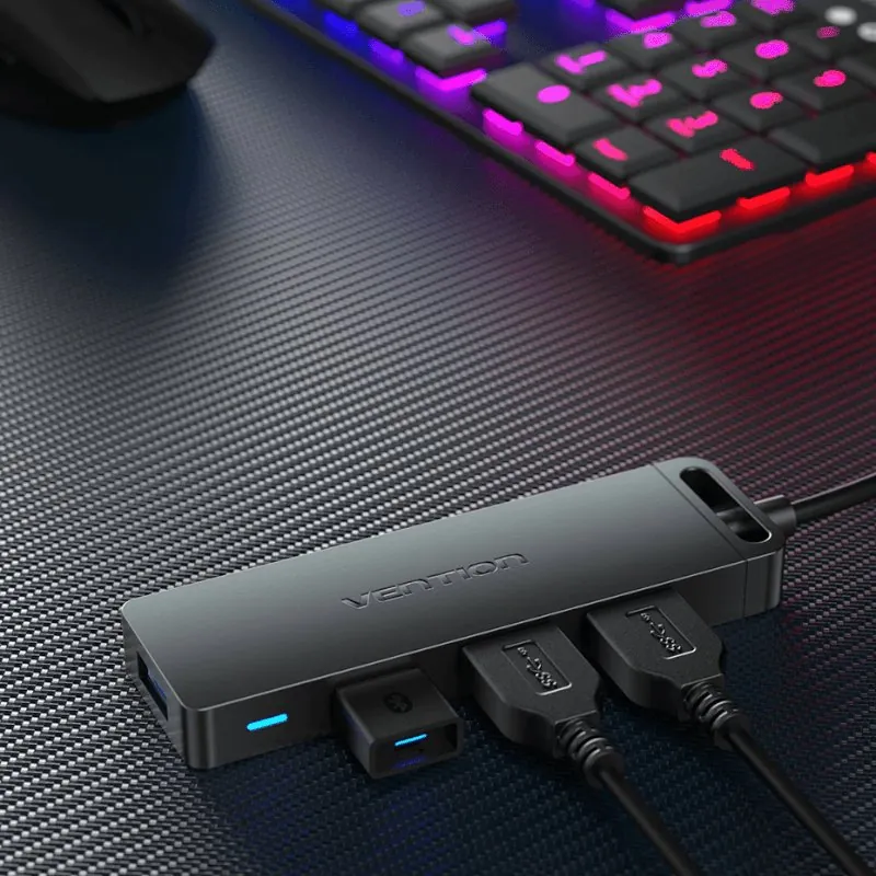 Hub USB 3.0 com 4 Portas para Notebook e PC
