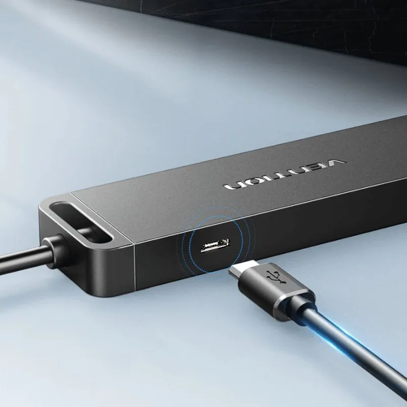 Hub USB 3.0 com 4 Portas para Notebook e PC