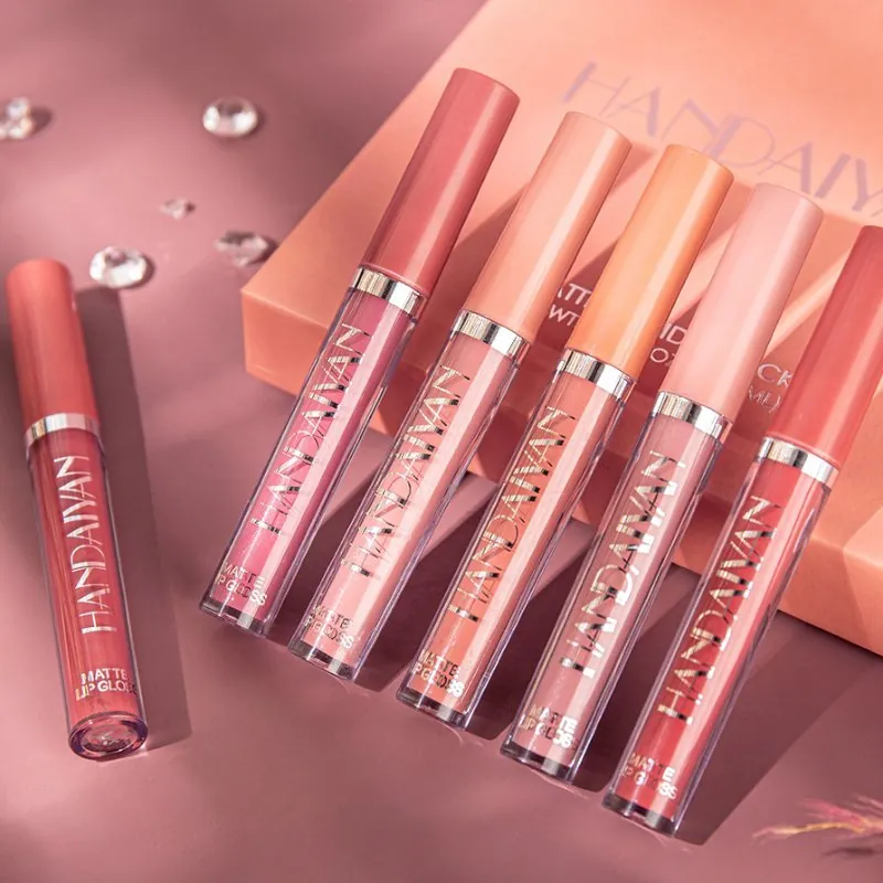 Kit de Batom Líquido Matte com 6 Cores Sortidas