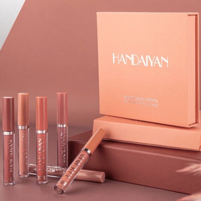 Kit de Batom Líquido Matte com 6 Cores Sortidas