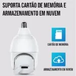 Câmera Wi-Fi Full HD 360 com Visão Noturna e Áudio