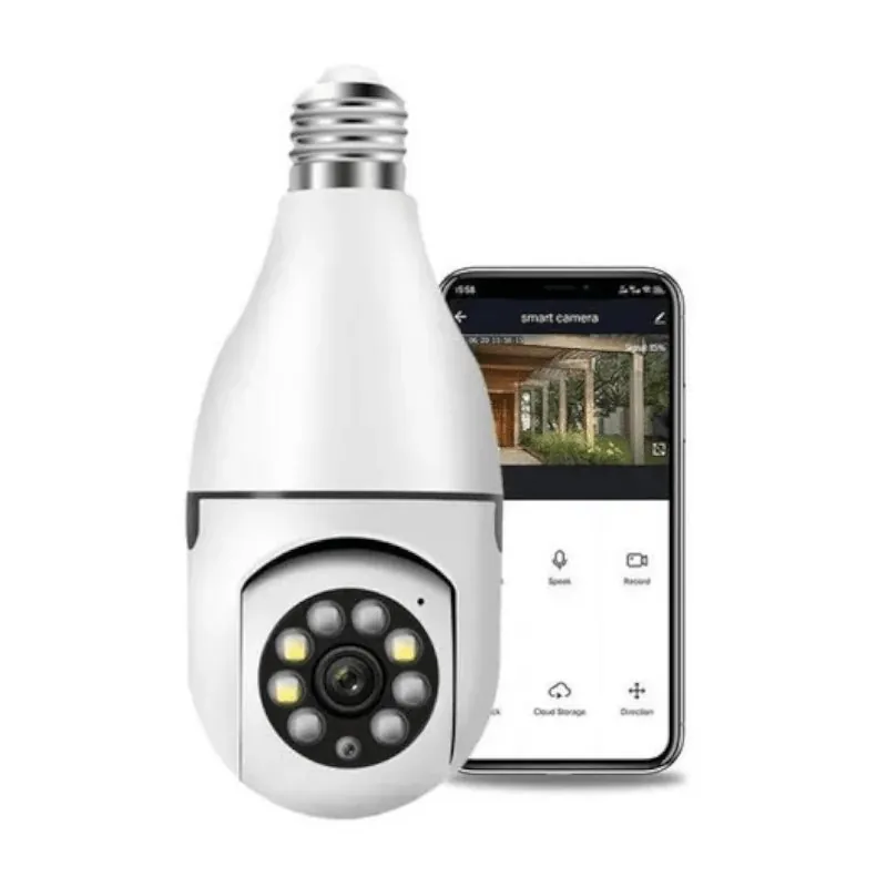 Câmera Wi-Fi Full HD 360 com Visão Noturna e Áudio