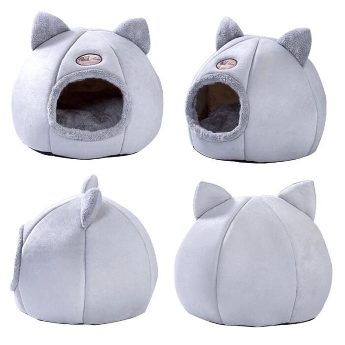 Cama Iglu Toca 2 em 1 para Gatos e Cães Pequenos - Imagem 6
