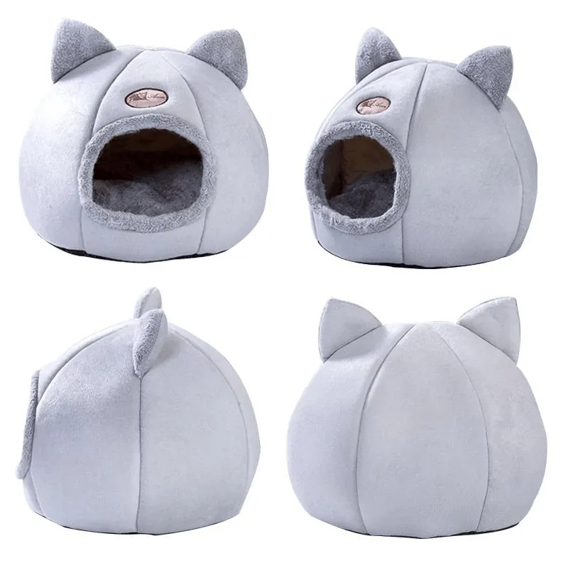 Cama Iglu Toca 2 em 1 para Gatos e Cães Pequenos - Imagem 6