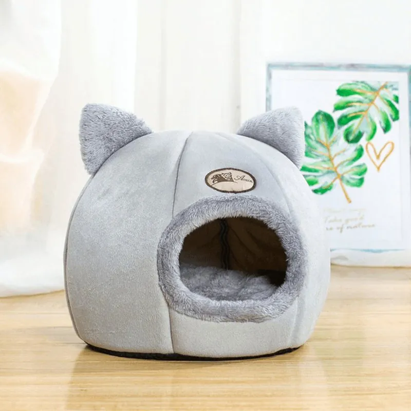 Cama Iglu Toca 2 em 1 para Gatos e Cães Pequenos - Imagem 3