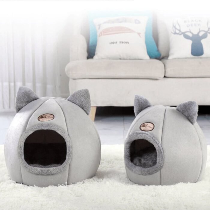 Cama Iglu Toca 2 em 1 para Gatos e Cães Pequenos - Imagem 4