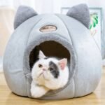 Cama Iglu Toca 2 em 1 para Gatos e Cães Pequenos - Imagem 2
