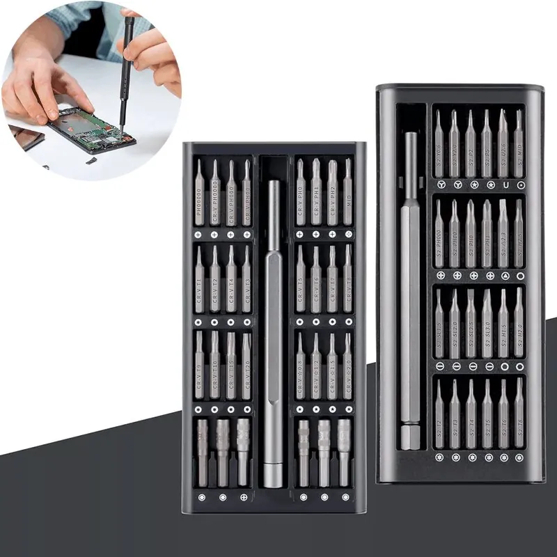 Kit Chaves de Fenda Magnéticas 63 Peças Precisão