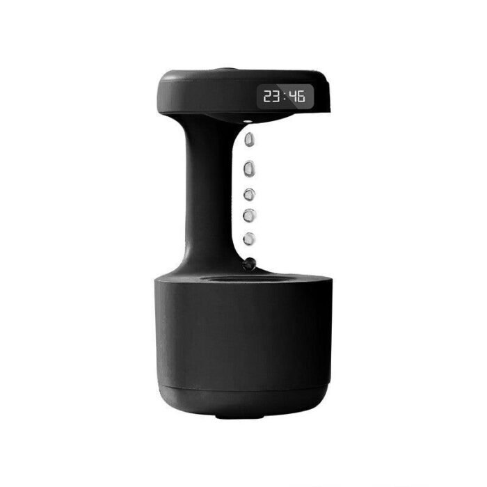 Umidificador de Ar com LED Relógio e Difusor