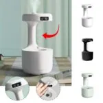 Umidificador de Ar com LED Relógio e Difusor