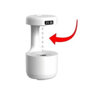 Umidificador de Ar com LED Relógio e Difusor